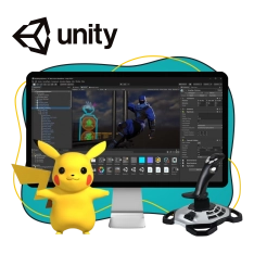 Мир игр на Unity 2D на популярном движке + AI-помощники - КИБЕРшкола программирования для детей, компьютерные курсы для школьников, начинающих и подростков - KIBERone г. Курган