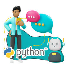 Умный чат-бот на Python - КИБЕРшкола программирования для детей, компьютерные курсы для школьников, начинающих и подростков - KIBERone г. Курган